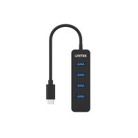 UNITEK HUB USB-C 4XUSB-A 3.1, ACTIEF, 10 WATT,H1117B - thumbnail