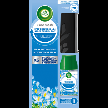 Air Wick Freshmatic Automatische Spray Luchtverfrisser Pure Fresh Lentedauw Starterkit 250ml bij Jumbo