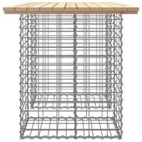Tuinbank schanskorfontwerp 100x70x72 cm massief grenenhout - thumbnail