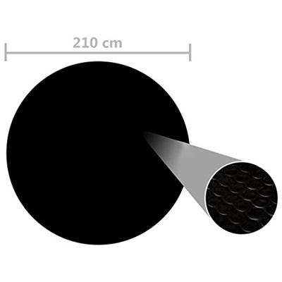 VidaXL Zwembadhoes 210 cm pe zwart