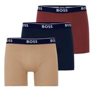 Boss Power boxershorts 3-pack beige-terra-blauw - thumbnail