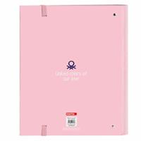 Ringmap Benetton Vichy A4 Roze (27 x 32 x 3.5 cm) - thumbnail