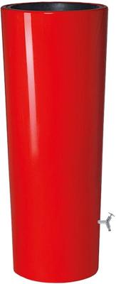 Garantia regenton met bloembak 350 liter rood Garantia regenton met bloembak 350 liter rood