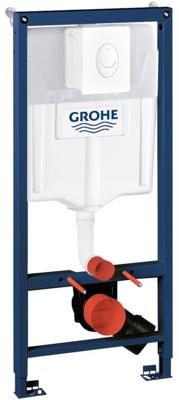 Grohe Rapid SL wc-element met inbouwreservoir en Skate Air bedieningspaneel wit
