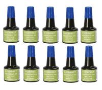 Q-CONNECT stempelinkt, flesje van 28 ml, blauw - thumbnail