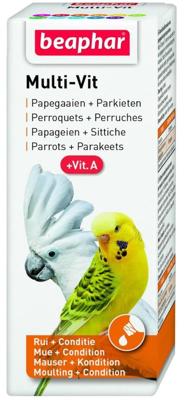 BEAPHAR MULTI-VIT PAPEGAAI EN GROTE PARKIETEN 50 ML