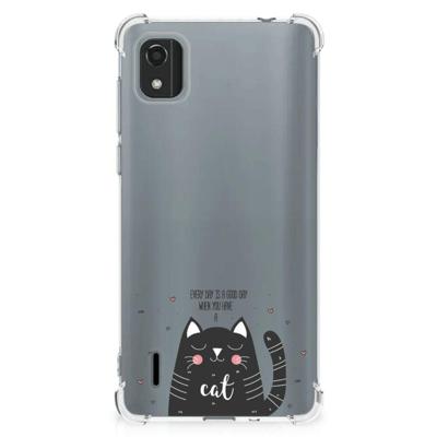 Nokia C2 2nd Edition Stevig | Bumper Hoesje | Cat Good Day