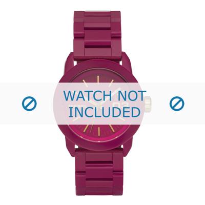 Horlogeband Diesel DZ5265 Kunststof/Plastic Roze 20mm