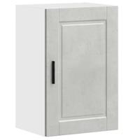 Keukenwandkast Porto bewerkt hout betongrijs - thumbnail