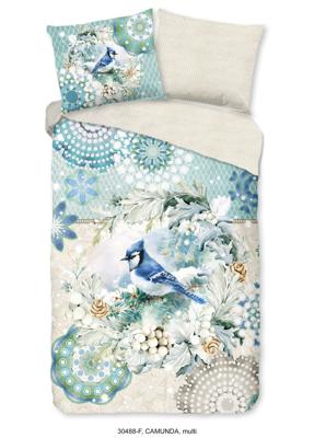 HIP Dekbedovertrek "mandala's en een vogel" - Multi - (140x200/220 cm) - Katoen Flanel