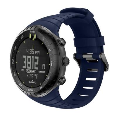 Smart Watch silicone polsband horlogeband voor Suunto Core (blauw)