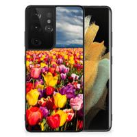 Samsung Galaxy S21 Ultra Bloemen Hoesje Tulpen - thumbnail