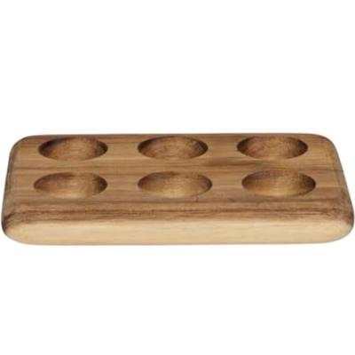 Alpina houten eiertray voor 6 eieren