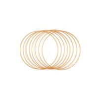 Vaessen Creative • metalen ringen set ø20cm 3mm goud 8x - thumbnail