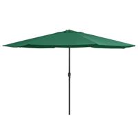 Parasol met metalen paal 390 cm groen - thumbnail