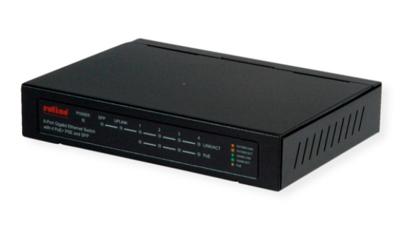 ROLINE Gigabit Ethernet Switch 6 poorten (5x 10/100/1000 + 1x SFP, 4x PoE+)