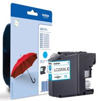Brother inktcartridge, 1.200 pagina&apos;s, OEM LC-225XLC, cyaan, op blister - thumbnail