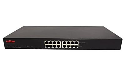 ROLINE 19 Fast Ethernet PoE Mid-Span injector, 8 poorten