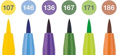 Faber Castell Tekenstift Pitt Artist Pen Brush - etui 6 stuks - Summer