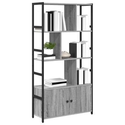 Boekenkast Grijs sonoma 80 x 30 x 155,5 cm Bewerkt hout - thumbnail