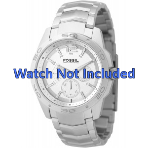 Fossil horlogeband BQ9327 / BQ9328 Staal Zilver 22mm Fossil horlogeband BQ9327 / BQ9328 Staal Zilver 22mm