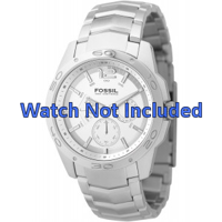 Fossil horlogeband BQ9327 / BQ9328 Staal Zilver 22mm - thumbnail