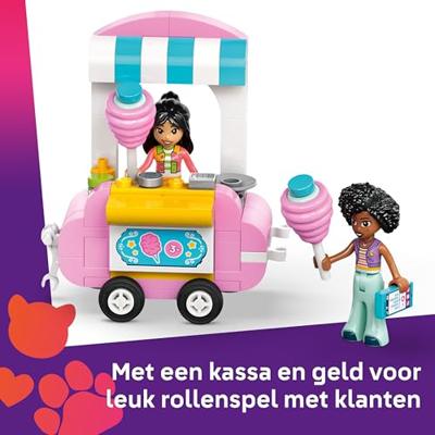 Lego friends 42643 suikerspinkraam en scooter - thumbnail