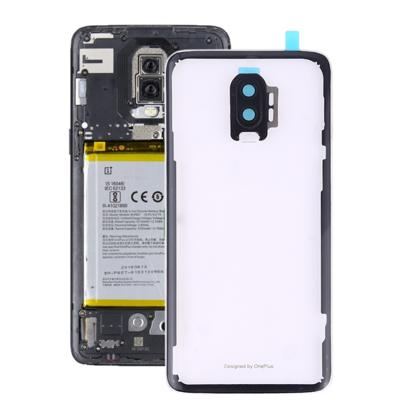 Batterij achtercover met camera lens voor OnePlus 6T (transparant)