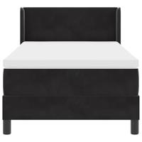 Boxspringbed met matras fluweel zwart 100x200 cm - thumbnail