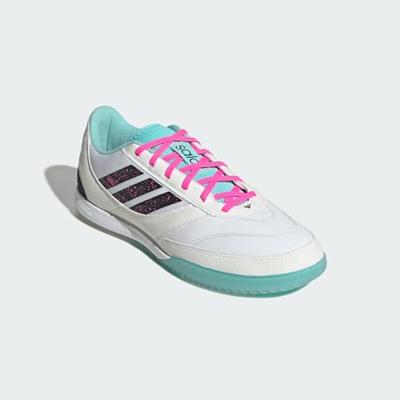 adidas Top Sala Competition II Zaalvoetbalschoenen (IN) Wit Zwart Turquoise Roze adidas Top Sala Competition II Zaalvoetbalschoenen (IN) Wit Zwart Turquoise Roze
