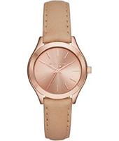 Horlogeband Michael Kors MK3428 Leder Bruin 16mm