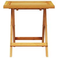 Ligbedden 2 st met tafel massief acaciahout - thumbnail