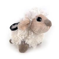 Pluche schaap 12cm met kraalogen - thumbnail