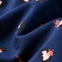 Kindervest met capuchon stippenprint 92 marineblauw - thumbnail