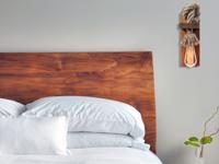 Wandlamp ORVIETO 1 lamp bruin - thumbnail