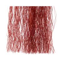 Lametta vinyl l50h40 cm rood/laser kerstboomversiering kerst Decoris - Decoris - thumbnail