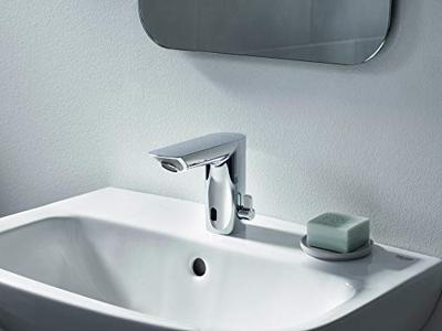 GROHE Bau Cosmopolitan waterbesparende elektronische wastafelkraan met infrarood m. menging 230V chroom 36453000