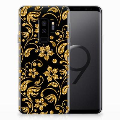 Samsung Galaxy S9 Plus | TPU Case | Gouden Bloemen Samsung Galaxy S9 Plus | TPU Case | Gouden Bloemen