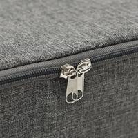 VidaXL Opbergbox 70x40x18 cm stof antracietkleurig - thumbnail