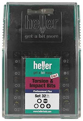 Heller 29347 1 Bitset 32-delig Kruiskop Phillips, Kruiskop Pozidriv, Plat, Binnen-zesrond (TX), Inbus Torsion Control Technology - thumbnail