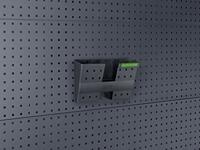 Bott Documentenhouder | DIN A4 dwars kunststof | B340xD100xH213 mm | geschikt voor geperforeerde platen | 5 stuks in zak - 14014029.19 14014029.19 - thumbnail