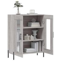Dressoir 69,5x34x90 cm bewerkt hout grijs sonoma eikenkleurig - thumbnail