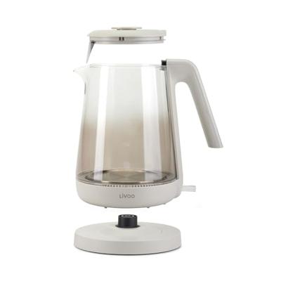 Waterkoker - LIVOO - DOD216G - 2200 W - 1,7 L - Glas / Grijs