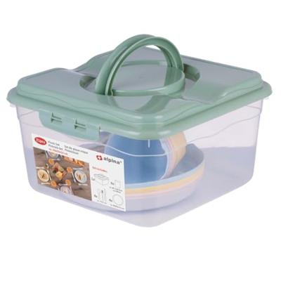 Alpina picknickset in opbergbox, 21dlg.