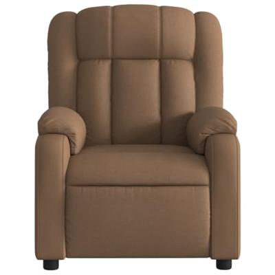 Fauteuil verstelbaar stof bruin