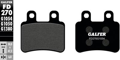 GALFER bremsbelag "fd270" brake pad fd270 g1054 organic standard
