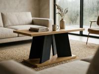 Rechthoekige salontafel MUFFALO 110 cm artisan eik/zwart - thumbnail