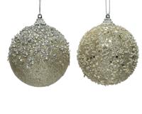 Kerstbal foam hang d8 cm champ.a2 hangdeco Decoris - Decoris - thumbnail