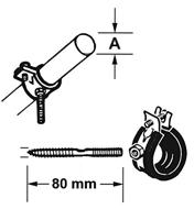 Cornat Beugel Verzinkt Iso 1&apos;&apos; (M8) (2St) - T562123 - thumbnail