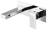 Wastafelmengkraan Inbouw Sapho Latus 1-hendel Uitloop Recht 16.5 cm Chroom Sapho - thumbnail